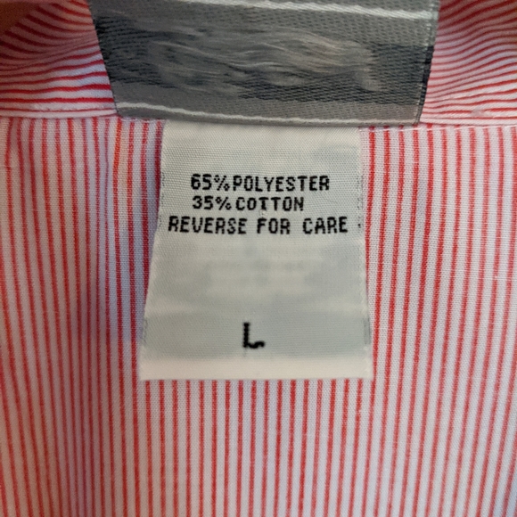 Vintage Distinct Striped Button Down Top Large - Picture 10 of 12